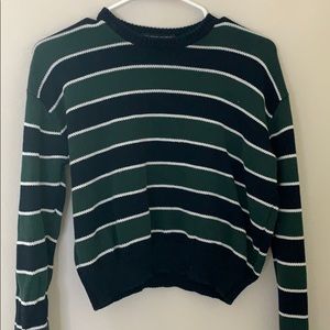 brandy rare green stripped sweater